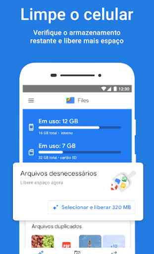 Files do Google: libere espaço no seu celular 1