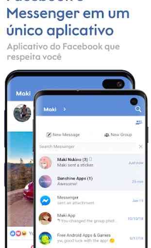 Maki: Facebook e Messenger em um único aplicativo 1