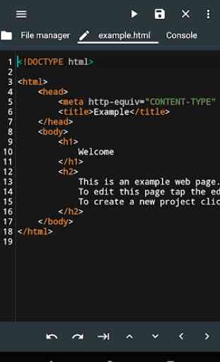 WebCode - ide for html, css and javascript 1