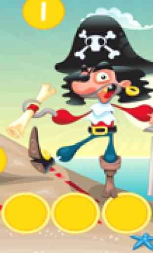 ABC Pirates! Jogo para crianças: Aprender para escrever palavras eo alfabeto com pirata, capitão, papagaio, arca do tesouro, crocodilo e navio no oceano. Grátis, novo, aprendizagem, para a creche, pré-escola e escola! 1