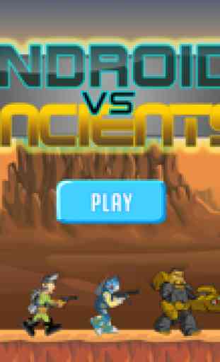 Androids vs Ancients - soldados robô de combate criaturas antigas 4