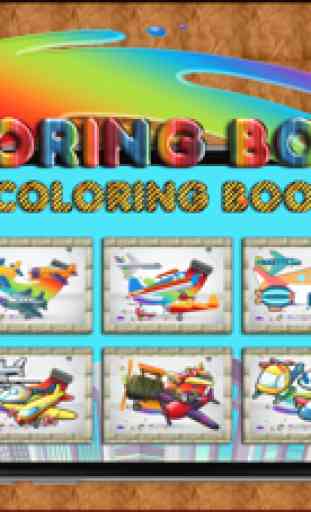 Avião Coloring Book jogos de desenho para crianças 2