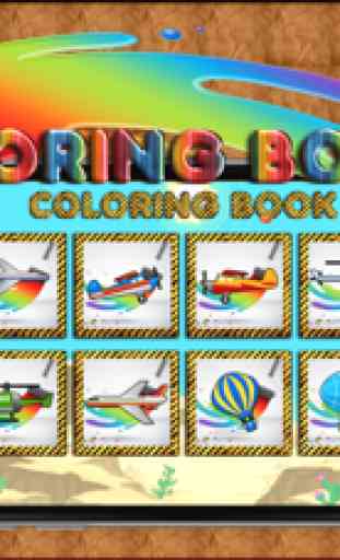Avião Coloring Book jogos de desenho para crianças 3