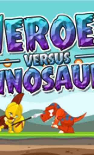 Absolute Heroes vs Dinosaurs - Batalha Medieval de Cavaleiros e Elfos Com Orcs e Monstros Escuros 1