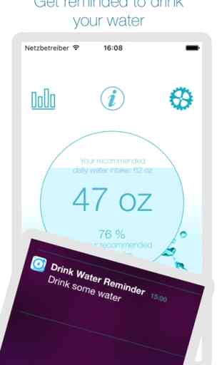 Beber Mais Água - Lembrete & Hidro Treinador 3