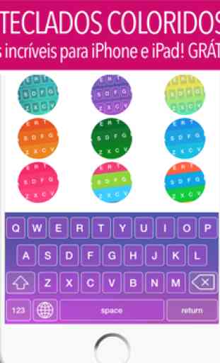 Teclados Coloridos - Cool New Keyboards & Free Fonts for iOS 8 2
