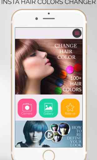 Insta Hair Color Changer - cosméticos, ferramenta maquiagem, substituir tons de cabelo com cores loira Facebook para 1