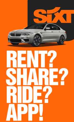 SIXT rent share & taxi 1