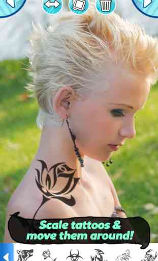Criador Tattoo Editor de fotografias com Falso tinta Tatuagens 3