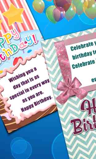 Cartão de Aniversário Virtual - Desejar Celebração Feliz com Fundo Decorativo e um Texto Colorido 4