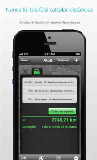 AtoB Calculadora de Distância Grátis – fácil e rápida para medida de rota de automóvel ou pelo ar, para viajar de A para B e muito mais. 1