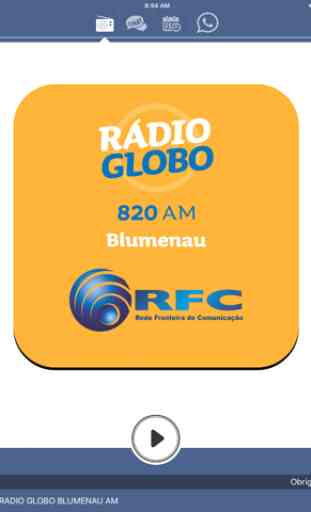 Rádio Globo Blumenau AM 4