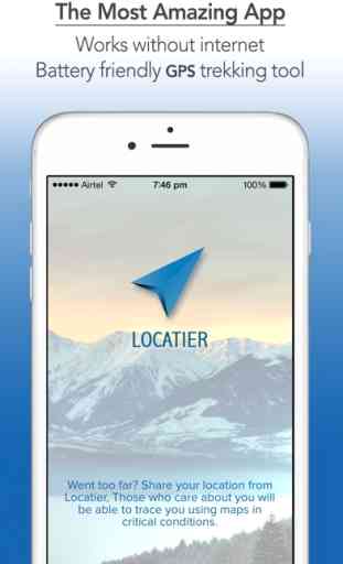 Locatier - Offline GPS & Compass Navigation Tool for Routing by Longitude and Latitude on map 1