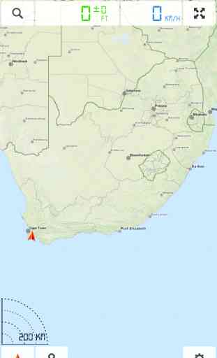 África do Sul - Mapa Offline e Navegador GPS 1