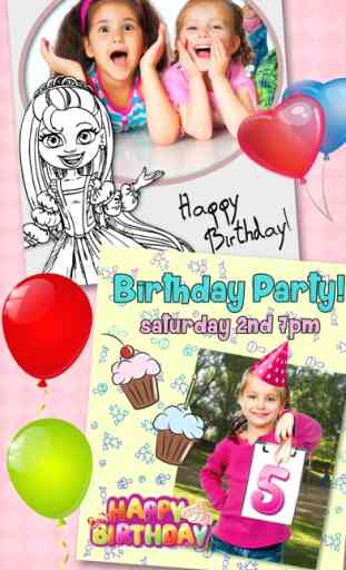 festas de aniversário convite para meninas - Pro 3