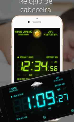 Despertador Mate - Com cronômetro de sono musical 1