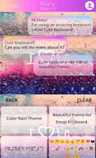 Cores da Chuva Teclado Emoji 2