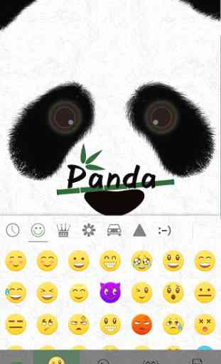 Novo tema de teclado Cute Panda 2
