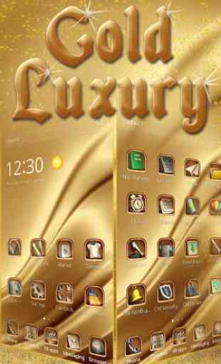 Ouro luxuoso de luxe Tema 1