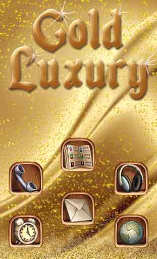 Ouro luxuoso de luxe Tema 2