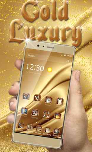 Ouro luxuoso de luxe Tema 3