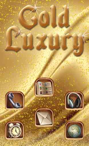 Ouro luxuoso de luxe Tema 4