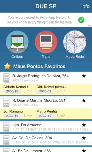 DUE Sao Paulo - Infomações CPTM, METRO e SPTRANS em tempo real 1