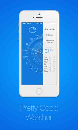 Pretty Good Weather - Grátis Previsão & Barómetro para iPhone 1