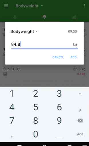 Progression Body & Weight Log 4