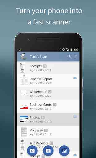 TurboScan: digitalize documentos e faturas em PDF 1
