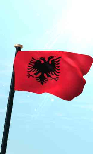 Albânia Bandeira 3D Gratuito 1