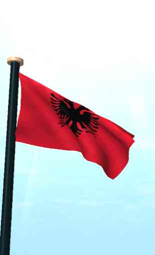 Albânia Bandeira 3D Gratuito 2