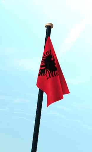 Albânia Bandeira 3D Gratuito 3