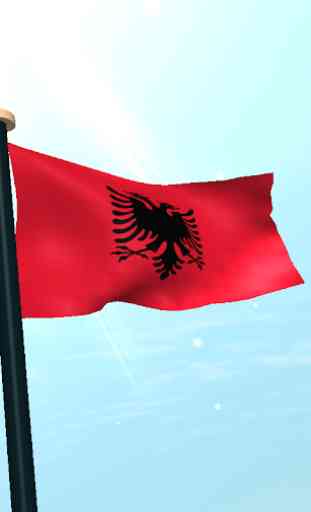 Albânia Bandeira 3D Gratuito 4