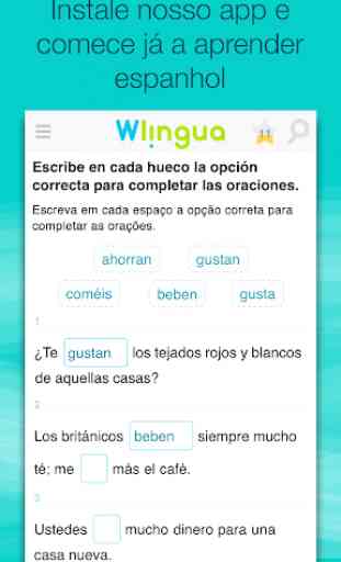 Aprenda espanhol com o Wlingua 4