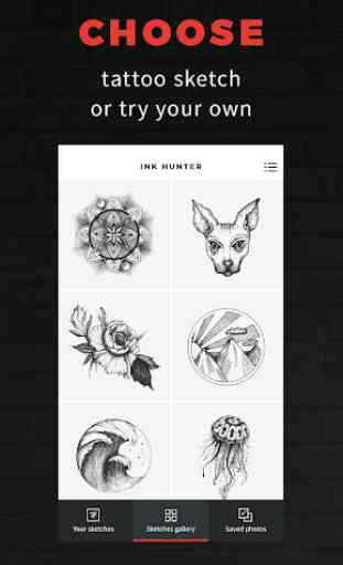 INKHUNTER - try tattoo designs 1