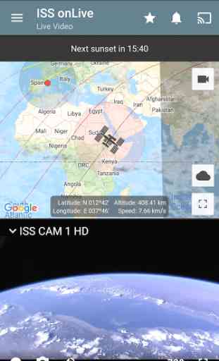 ISS onLive: Rastreador da Estação Espacial e Terra 1