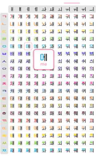 Korean Letter - Learn Hangul Korean Alphabet 2