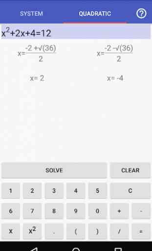 Solver sistema de equações 3