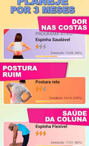 Coluna vertebral sana, Postura & Costas treino 2
