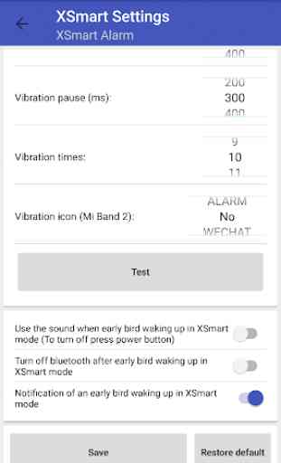 Smart Alarm for Mi Band (XSmart) 3