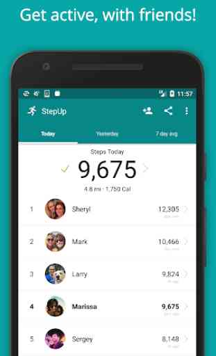 StepUp Pedometer Step Tracker: Step Up Fitness! 1
