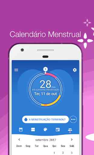 Calendário Menstrual / Calendário Período 1