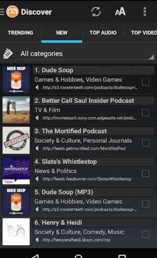 Podcast Addict (Android 2.3) 4