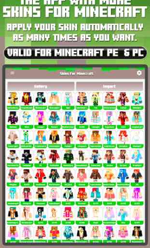 Skins para Minecraft PE e PC 1