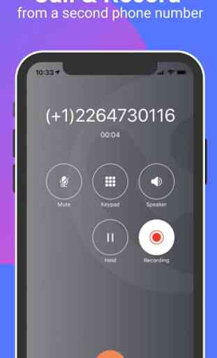 TeleMe - Call & Record on Second Phone Number 3