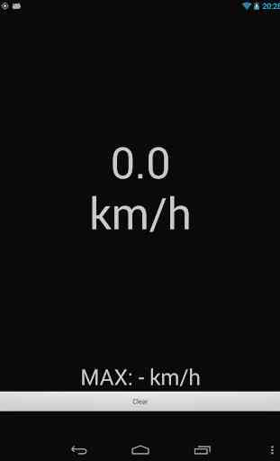 Velocímetro (km / h) app grátis 3