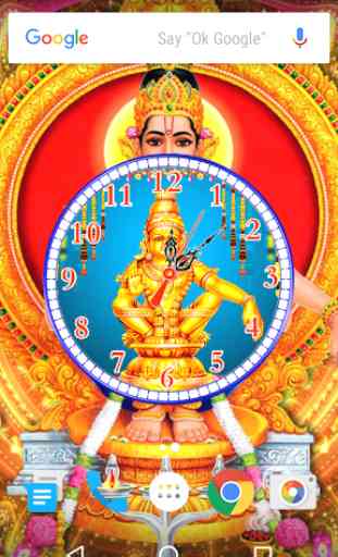 Ayyappa Clock Live Wallpaper 1