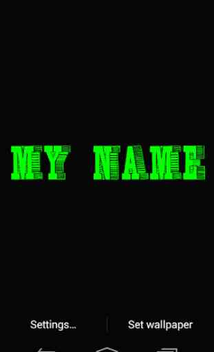 My Name 3D Live Wallpaper 1