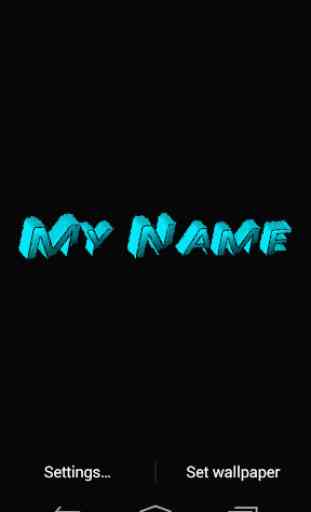 My Name 3D Live Wallpaper 4
